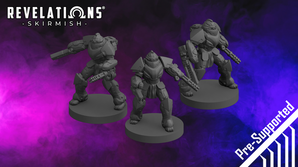 Revelations: Skirmish - Corre Republic Centurions - .stl files (pre-supports included)