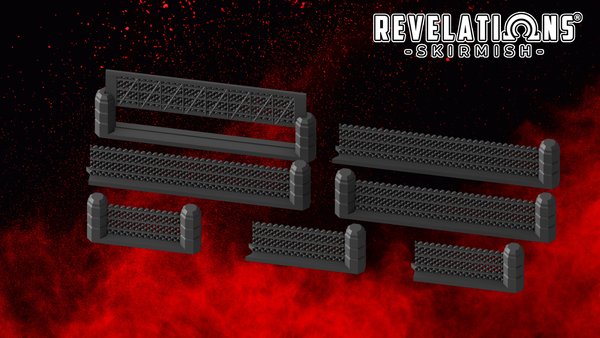 Revelations: Skirmish Terrain - Chain Link Fences - .stl files (No supports required)