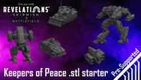 Revelations: Skirmish | Keepers Of Peace .stl Starter Bundle (Pre-supports included)