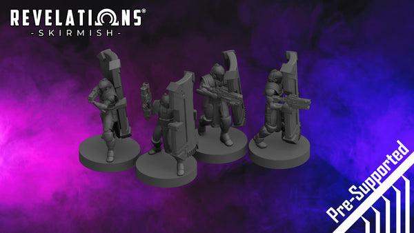 Revelations: Skirmish - Corre Republic Marines - .stl files (pre-supports included)